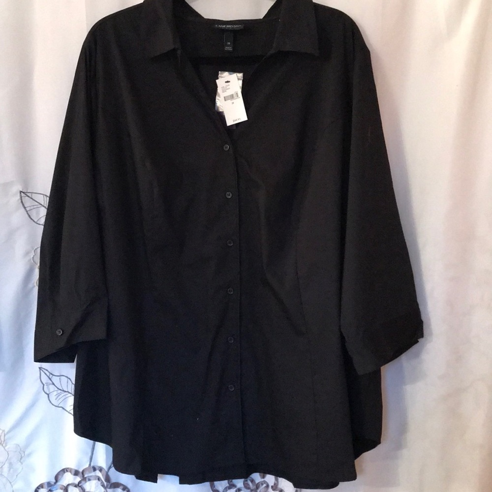 Lane Bryant 3/4 Length Sleeve Button Up